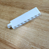 Golf tee holder, angled view